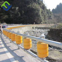 Motorway guardrail safety rolling barrier system